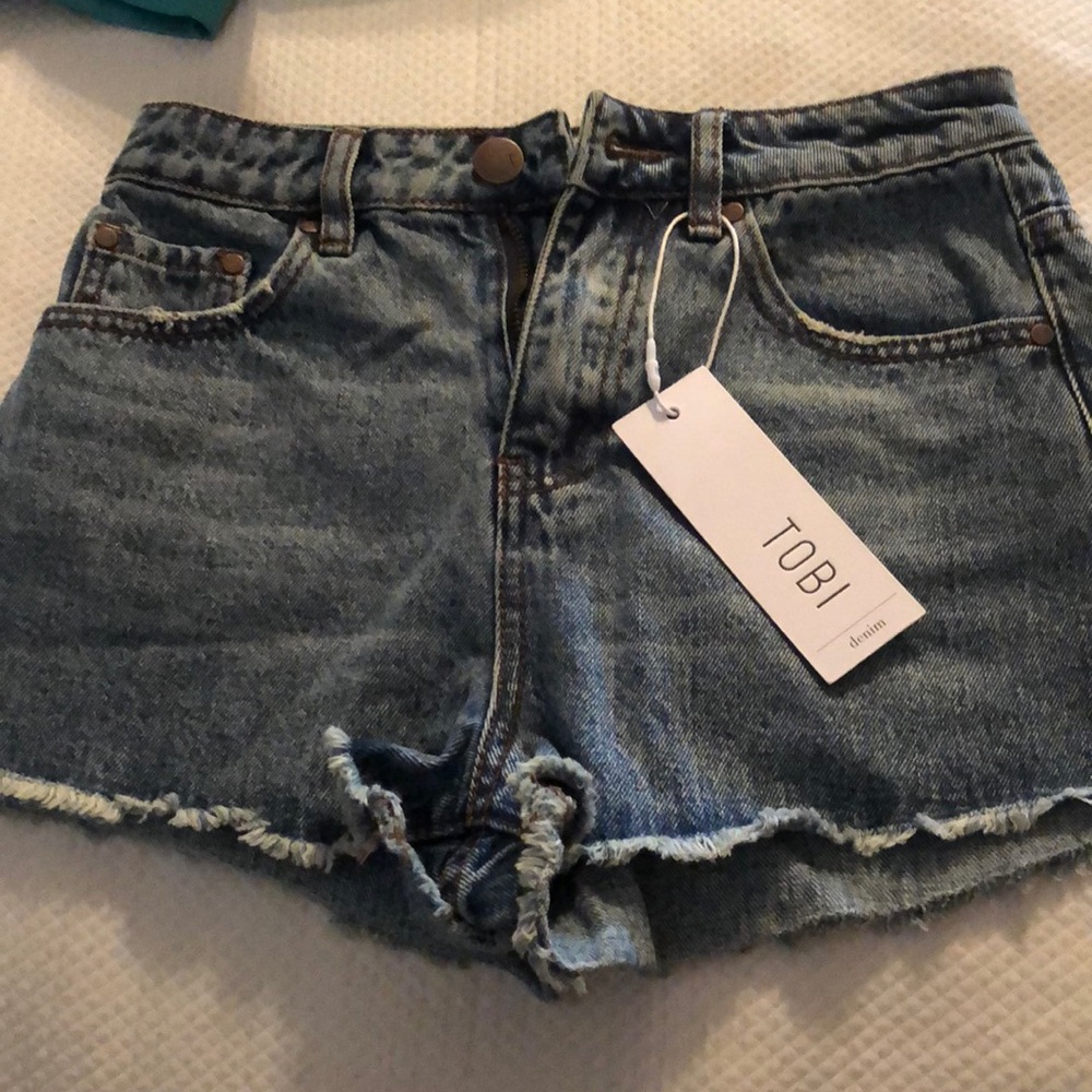 Never worn denim shorts